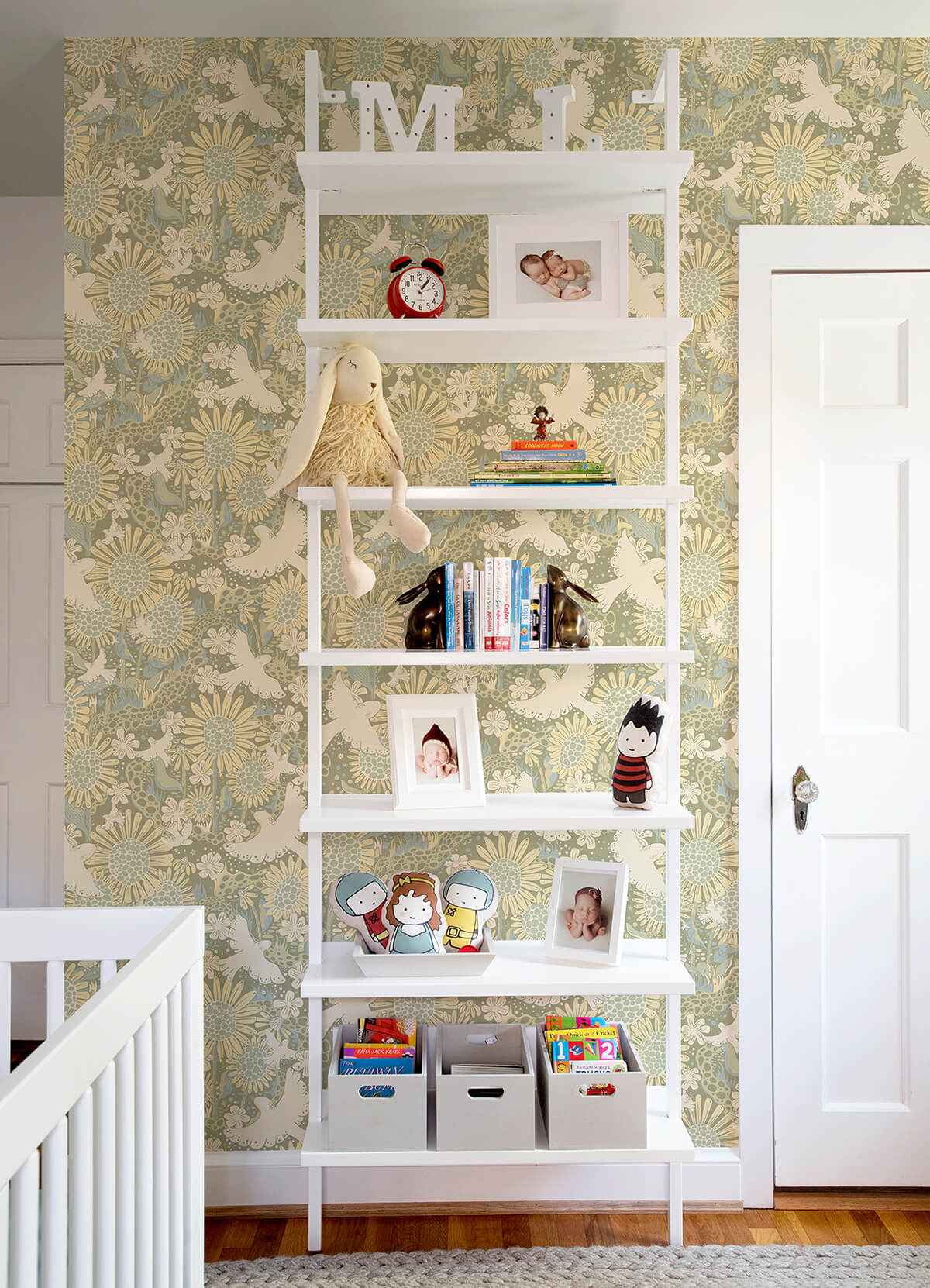 Drömma Sage Songbirds and Sunflowers Wallpaper - York Wallcoverings - 4111-63009 - York Wallcoverings Wallpaper