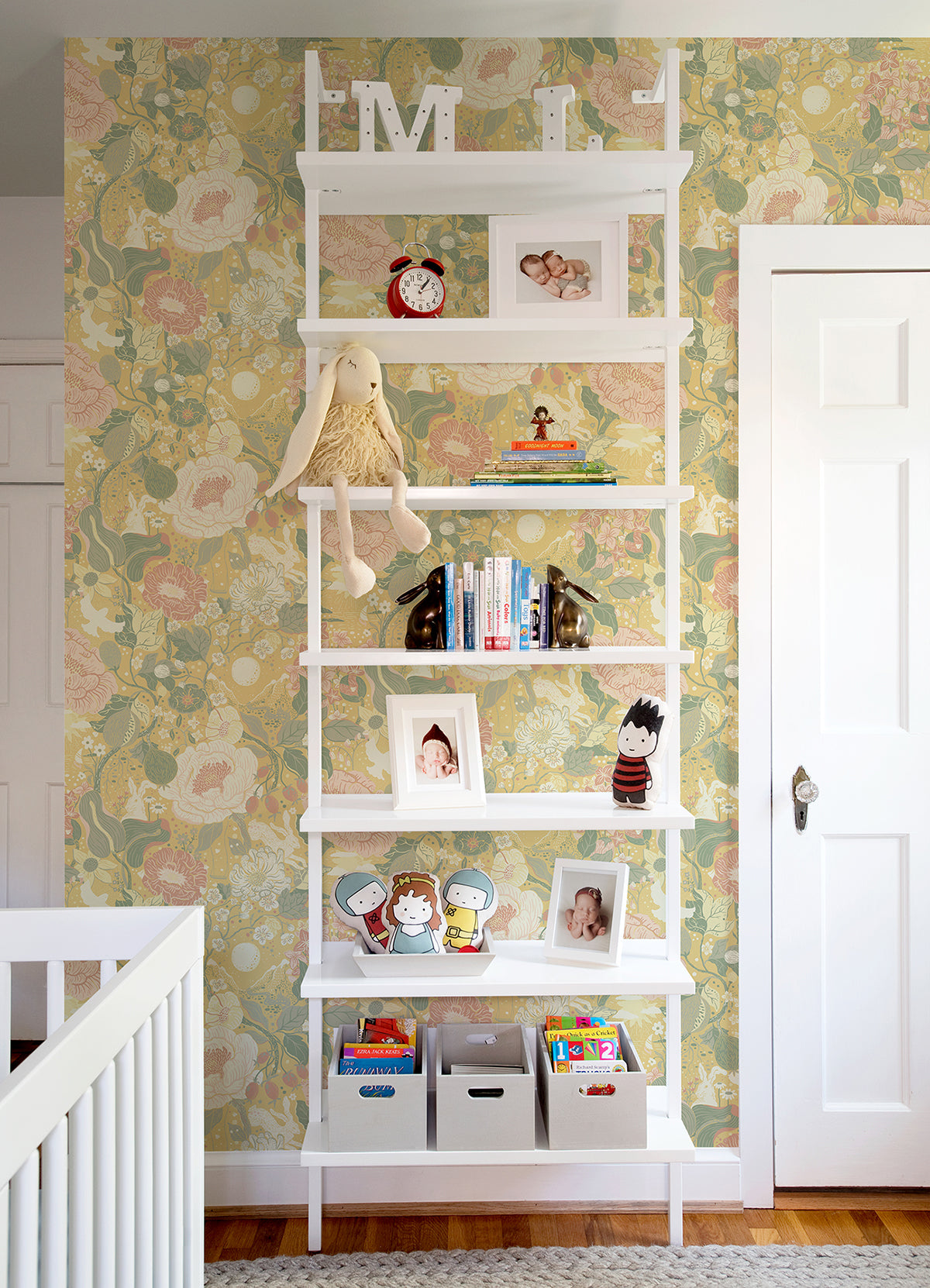 Växa Butter Rabbits & Rosehips Wallpaper  | Brewster Wallcovering - The WorkRm