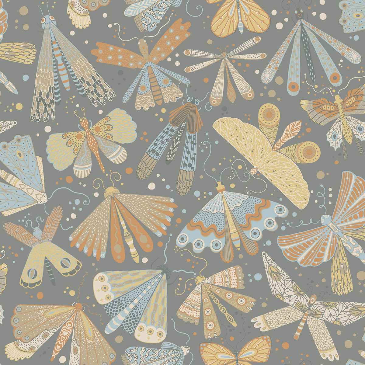 Flyga Apricot Bonanza Wallpaper - York Wallcoverings - 4111-63026