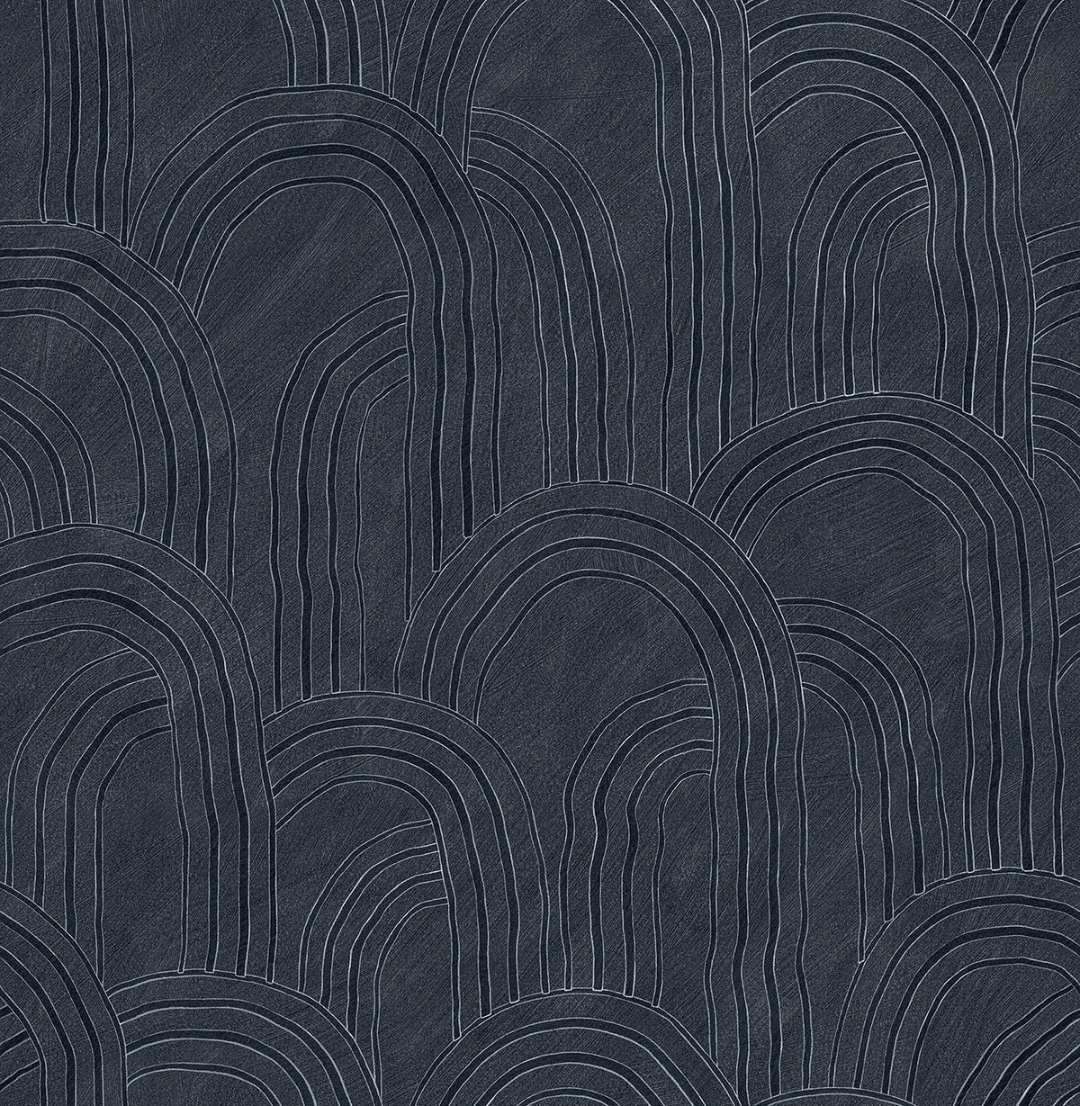 Picture of Cabo Indigo Rippled Arches Wallpaper