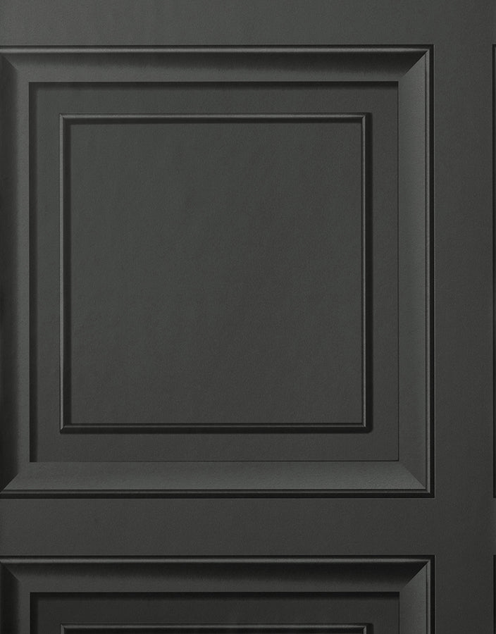 Distinctive Dark Grey Square Panel Wallpaper - York Wallcoverings - FD43001 - York Wallcoverings Wallpaper