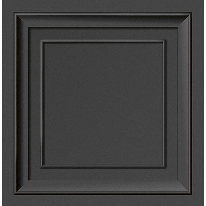 Distinctive Dark Grey Square Panel Wallpaper - York Wallcoverings - FD43001 - York Wallcoverings Wallpaper