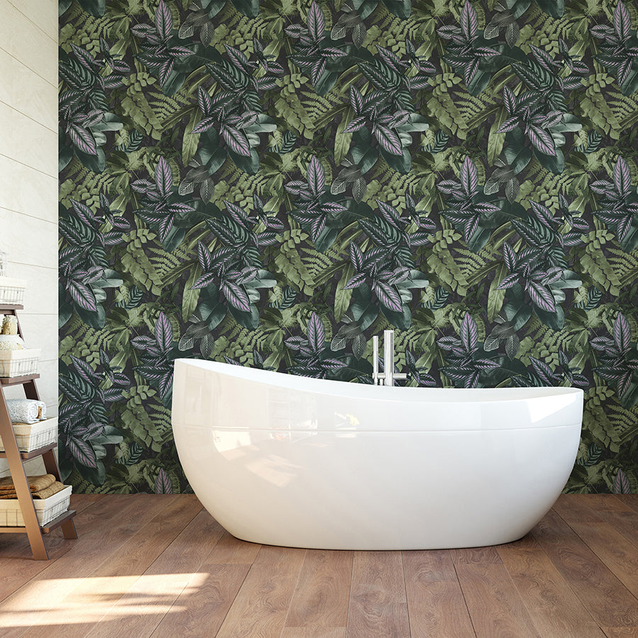 Green Living Wall Peel and Stick Wallpaper - Brewster Wallcovering