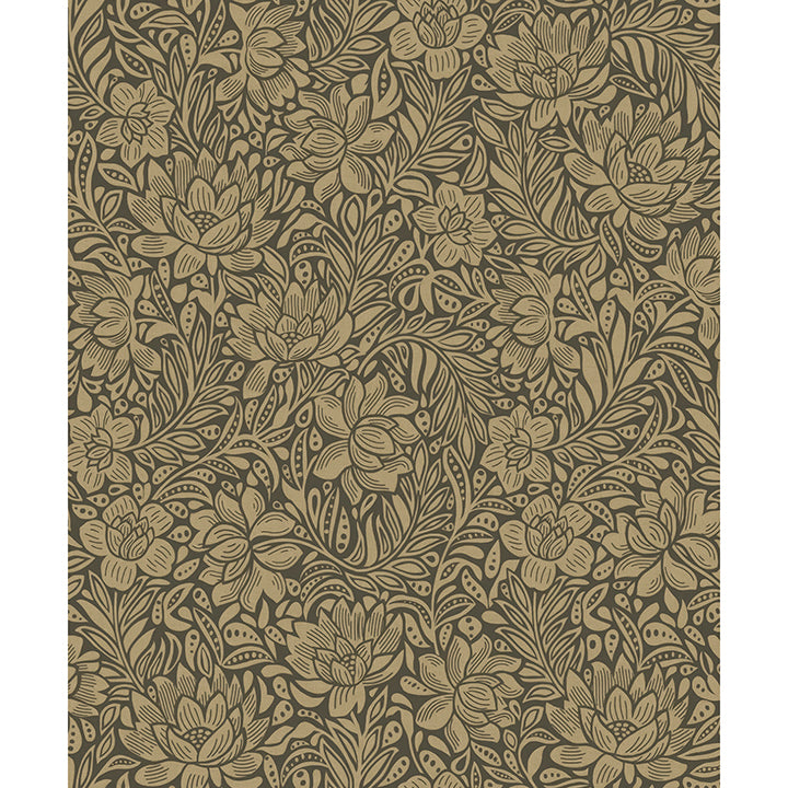 Picture of Zahara Chocolate Floral Wallpaper