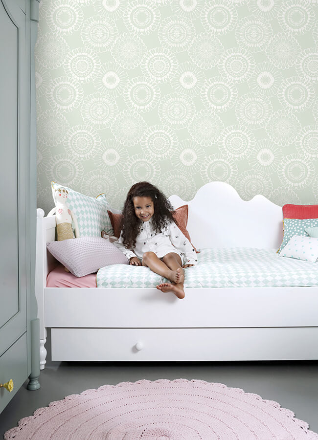 sonnet-sage-floral-wallpaper-york-wallcoverings-4060-128861 - York Wallcoverings Wallpaper