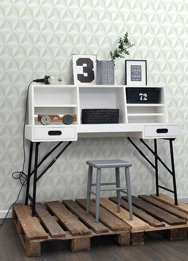 Adella Sage Geometric Wallpaper - York Wallcoverings - 4060-138913 - York Wallcoverings Wallpaper