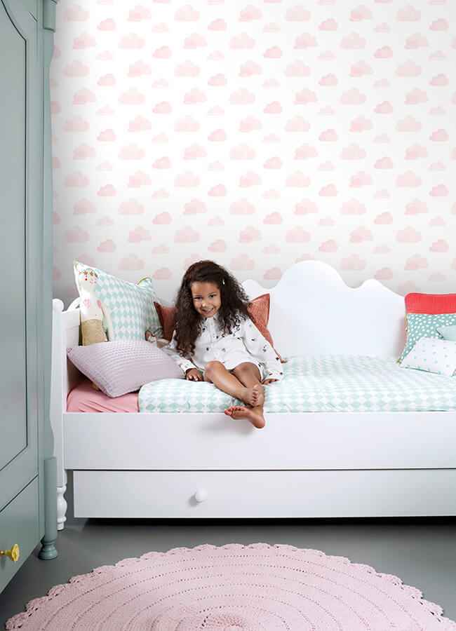 Irie Pink Clouds Wallpaper - York Wallcoverings - 4060-138929 - York Wallcoverings Wallpaper
