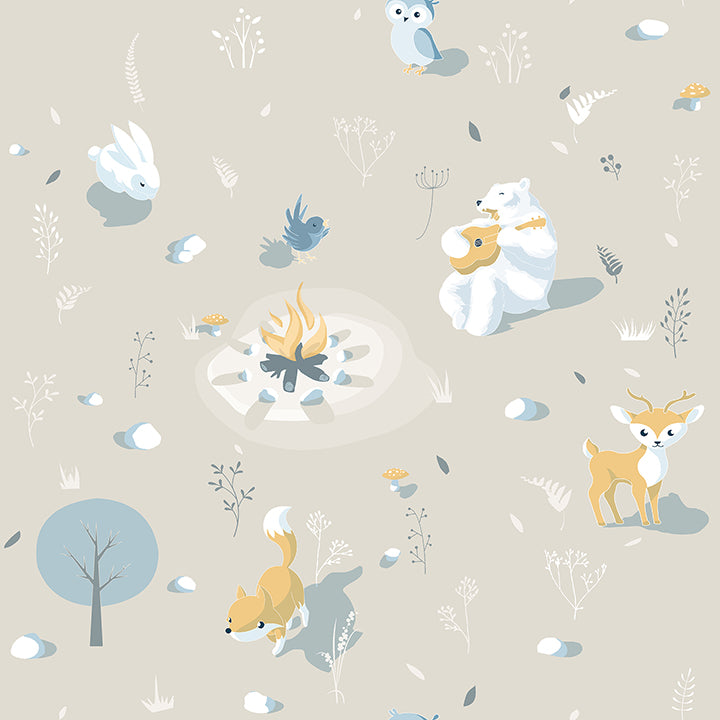 Picture of Jesper Beige Campfire Wallpaper