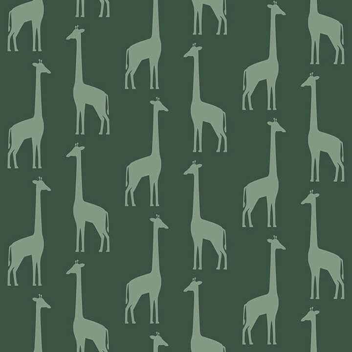 Vivi Teal Giraffe Wallpaper - York Wallcoverings - 4060-139061