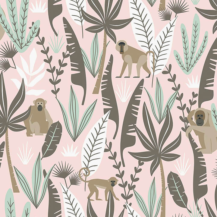 kiki-pink-monkeys-wallpaper-york-wallcoverings-4060-139072