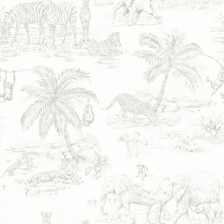 Picture of Boheme Platinum Animals Wallpaper