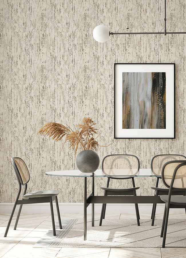 Colm Beige Birch Wallpaper - York Wallcoverings - 4096-554052 - York Wallcoverings Wallpaper
