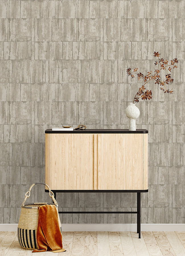 Buck Taupe Horizontal Wallpaper  | Brewster Wallcovering - The WorkRm