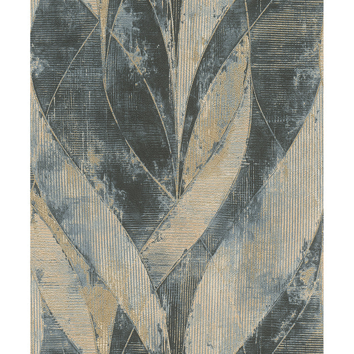 Picture of Blake Denim Leaf Wallpaper