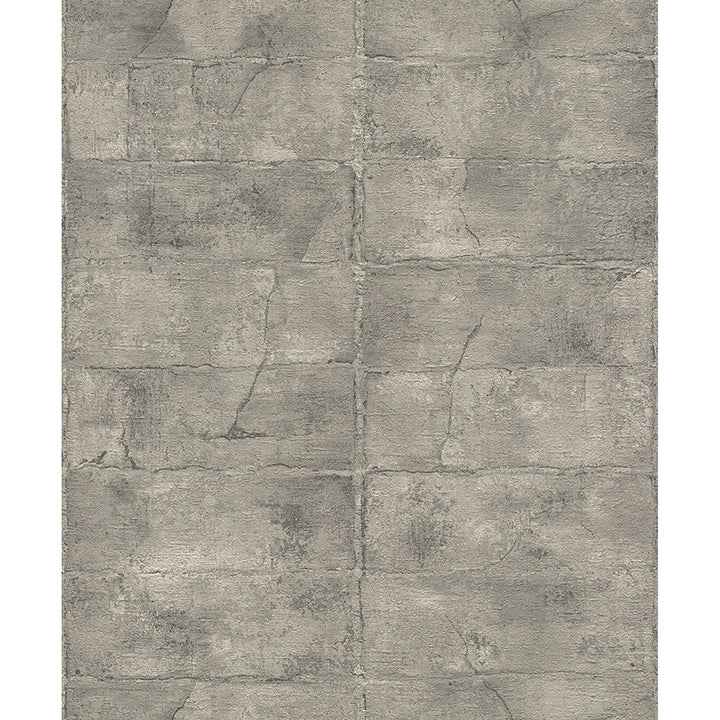 Clay Grey Stone Wallpaper - York Wallcoverings - 4096-520156