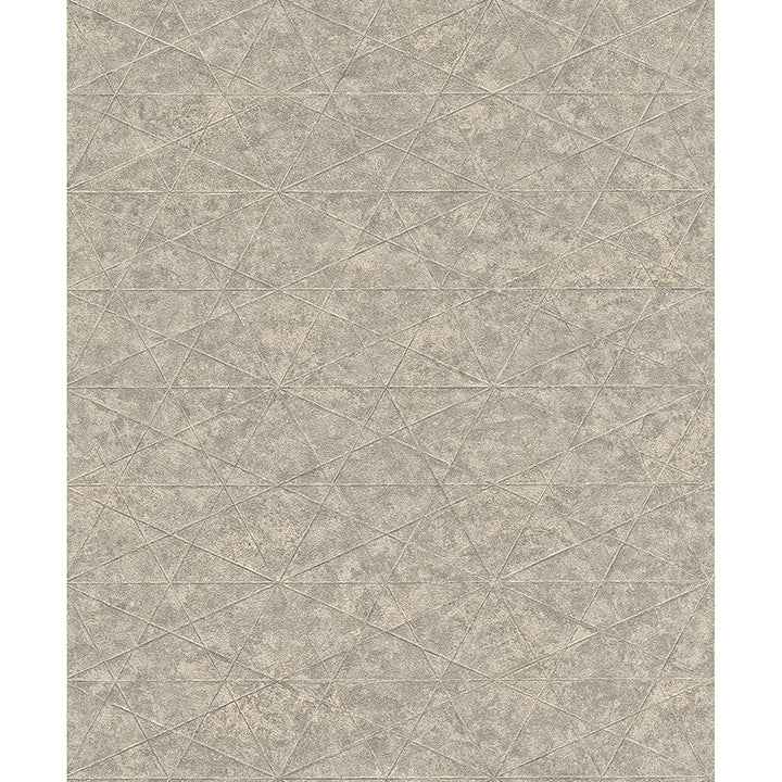 Seth Grey Triangle Wallpaper - York Wallcoverings - 4096-554342