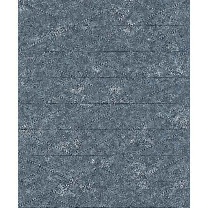 Seth Indigo Triangle Wallpaper - York Wallcoverings - 4096-554366