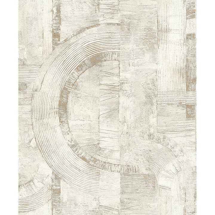 Abe Bone Geo Wallpaper - York Wallcoverings - 4096-554748