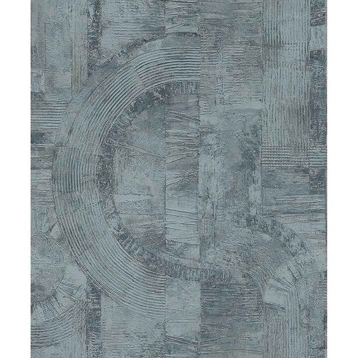 Abe Blue Geo Wallpaper - York Wallcoverings - 4096-554786