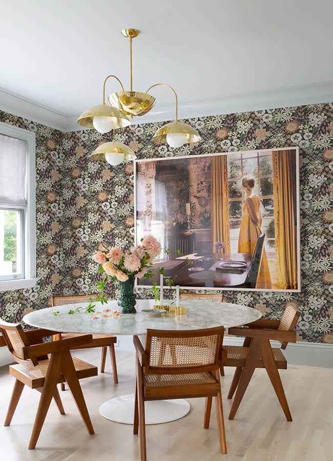 Karina Raspberry Wildflower Garden Wallpaper - York Wallcoverings - 4066-26522 - York Wallcoverings Wallpaper