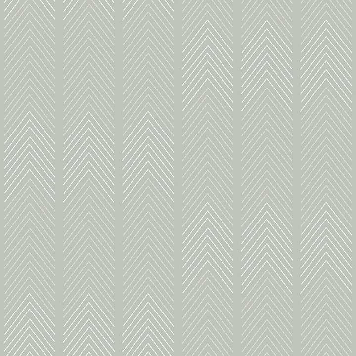 Picture of Nyle Light Grey Chevron Stripes Wallpaper