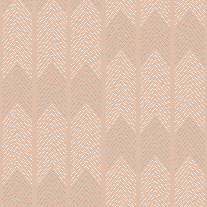 Picture of Nyle Blush Chevron Stripes Wallpaper