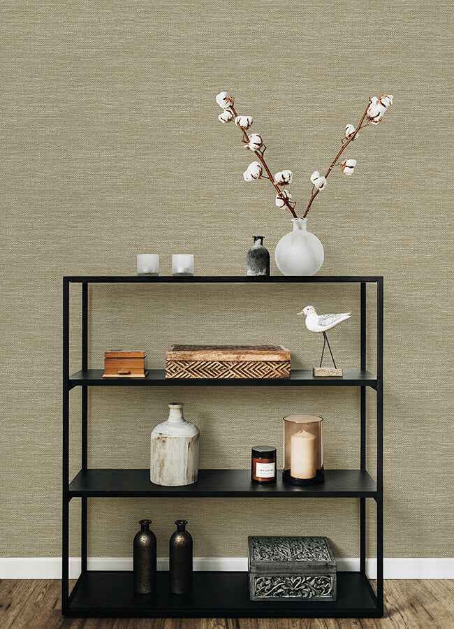 Malin Wheat Faux Grasscloth Wallpaper - York Wallcoverings - 4066-26563 - York Wallcoverings Wallpaper