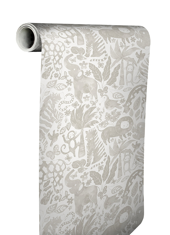 Sweet Safari Taupe Peel and Stick Wallpaper  | Brewster Wallcovering - The WorkRm