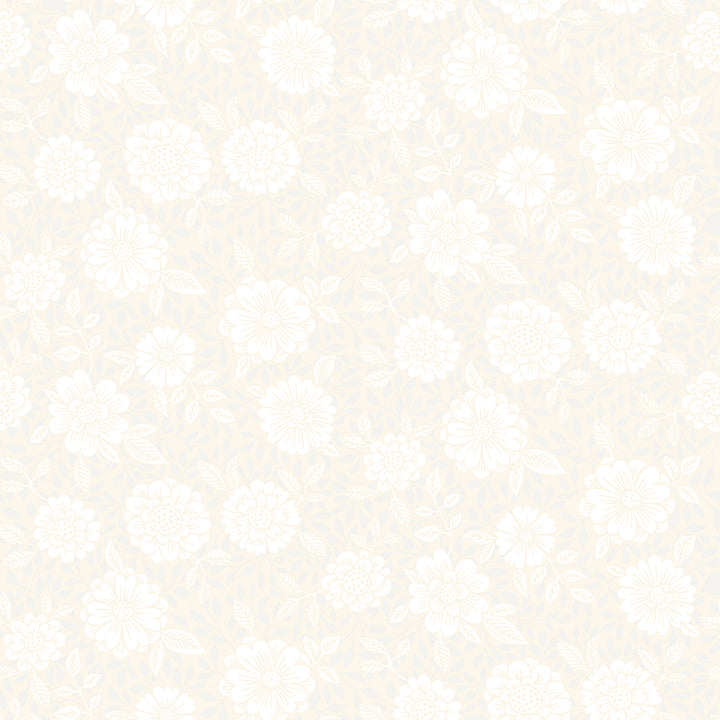 Picture of Lizette Cream Charming Floral Wallpaper