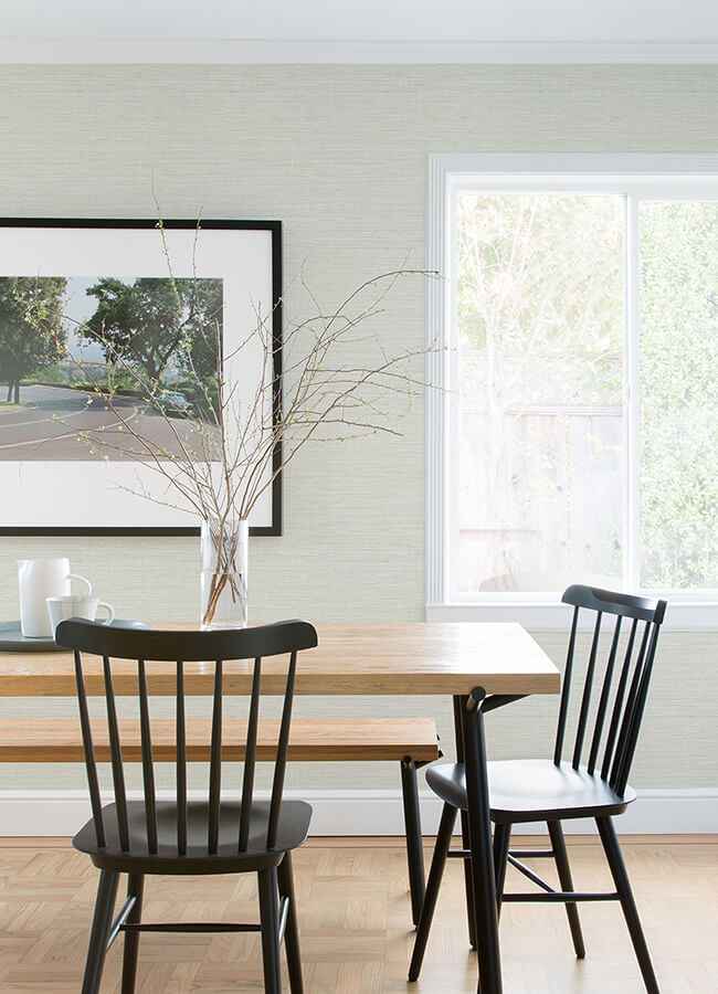 Agave Light Grey Faux Grasscloth Wallpaper - York Wallcoverings - 4080-24281 - York Wallcoverings Wallpaper