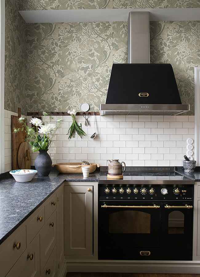 Elise Light Grey Nouveau Gardens Wallpaper - York Wallcoverings - 4080-83105 - York Wallcoverings Wallpaper