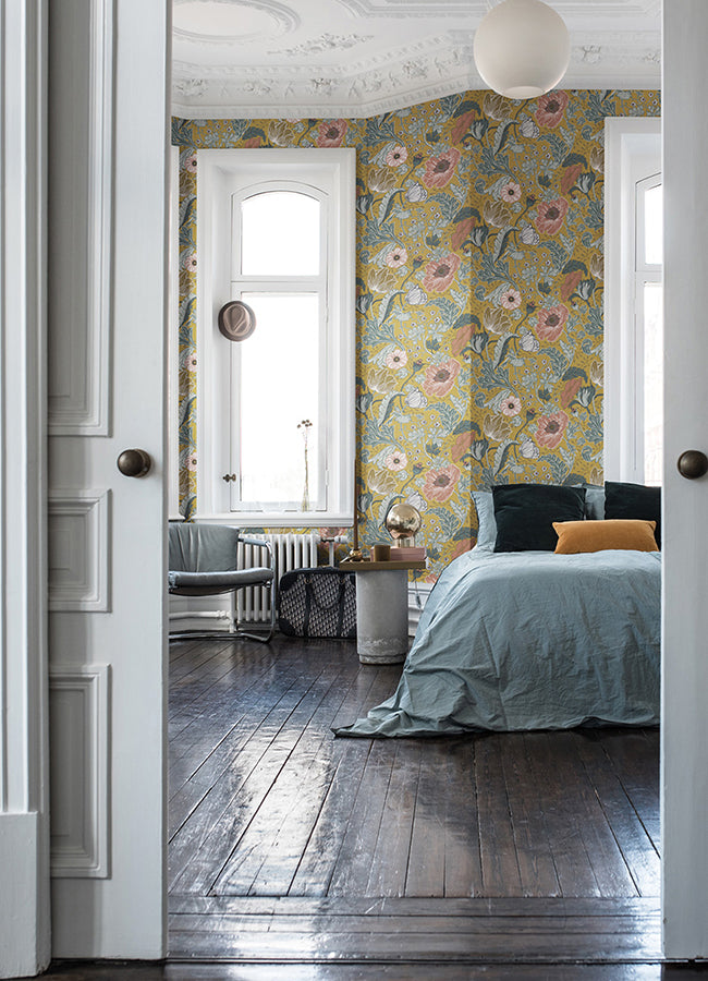 anemone-mustard-floral-wallpaper-york-wallcoverings-4080-33002