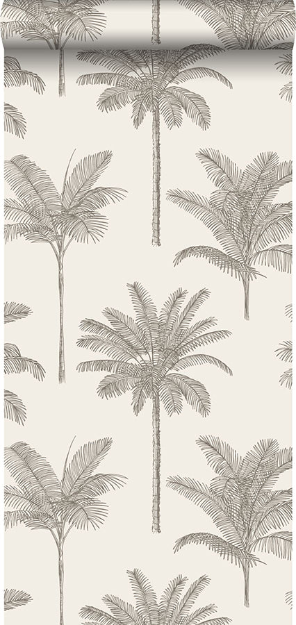 Taj Beige Palm Trees Wallpaper  | Brewster Wallcovering - The WorkRm