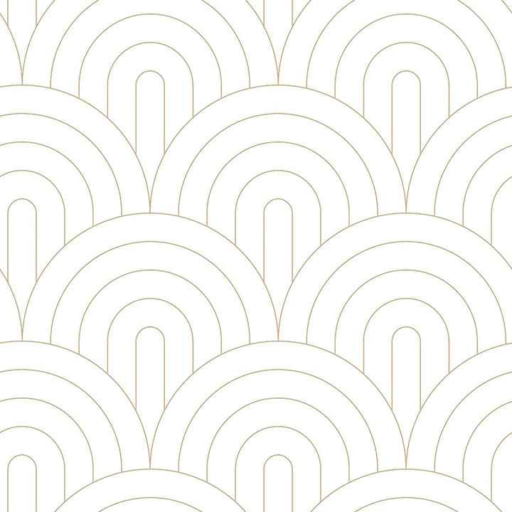 Lalique White Art Deco Motif Wallpaper - York Wallcoverings - DD139215