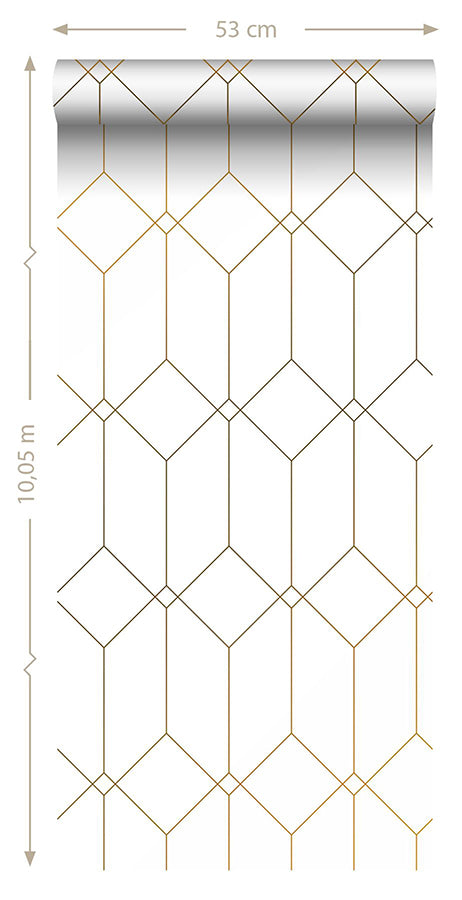 trilliant-white-art-deco-motif-wallpaper-york-wallcoverings-dd139223 - York Wallcoverings Wallpaper