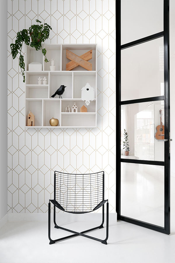 trilliant-white-art-deco-motif-wallpaper-york-wallcoverings-dd139223 - York Wallcoverings Wallpaper
