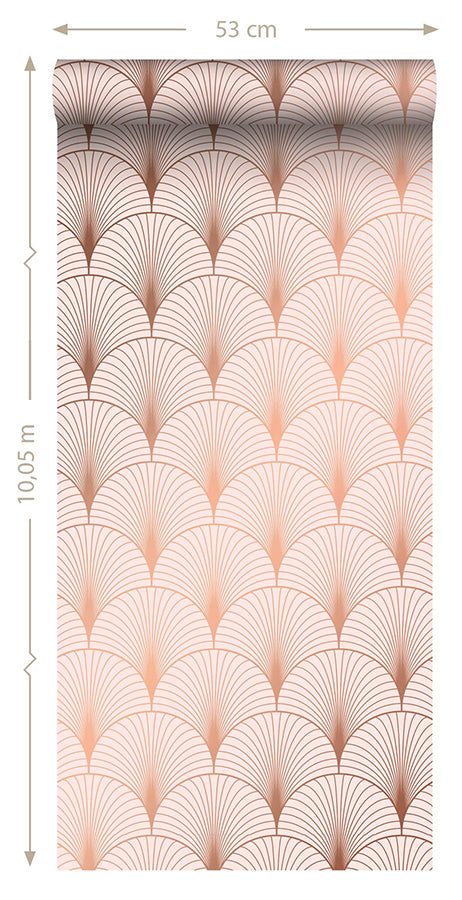 lempicka-pink-art-deco-motif-wallpaper-york-wallcoverings-dd139229 - York Wallcoverings Papel pintado