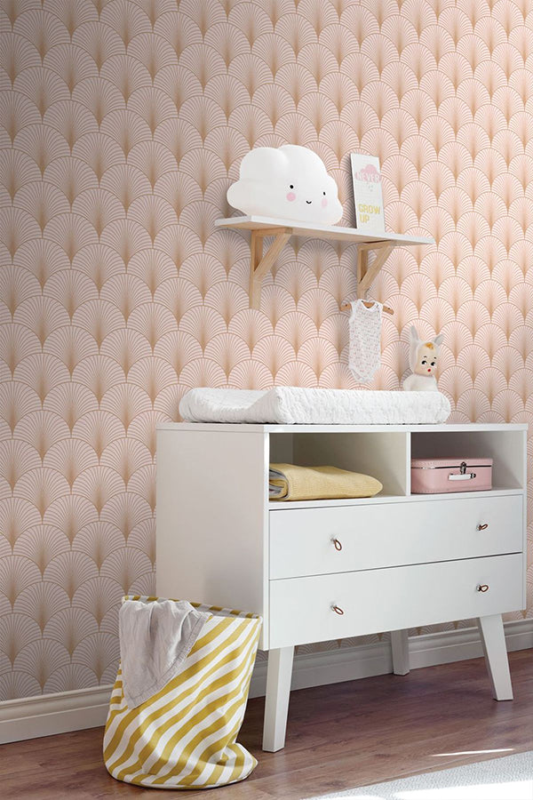 lempicka-pink-art-deco-motif-wallpaper-york-wallcoverings-dd139229 - York Wallcoverings Wallpaper