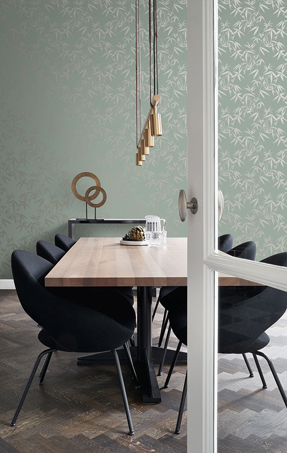 guadua-green-bamboo-leaves-wallpaper-york-wallcoverings-dd347736 - York Wallcoverings Wallpaper