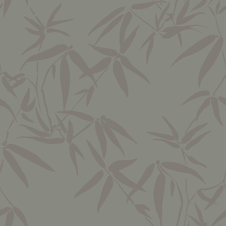 Picture of Guadua Grey Bamboo Leaves Wallpaper