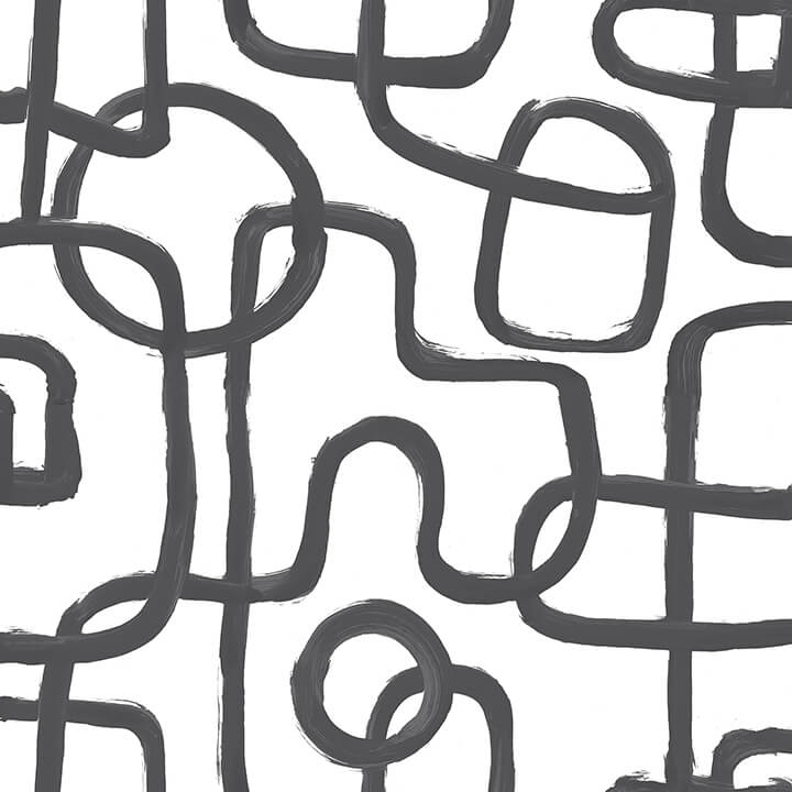Black Niko Peel & Stick Wallpaper - York Wallcoverings - NUS4940