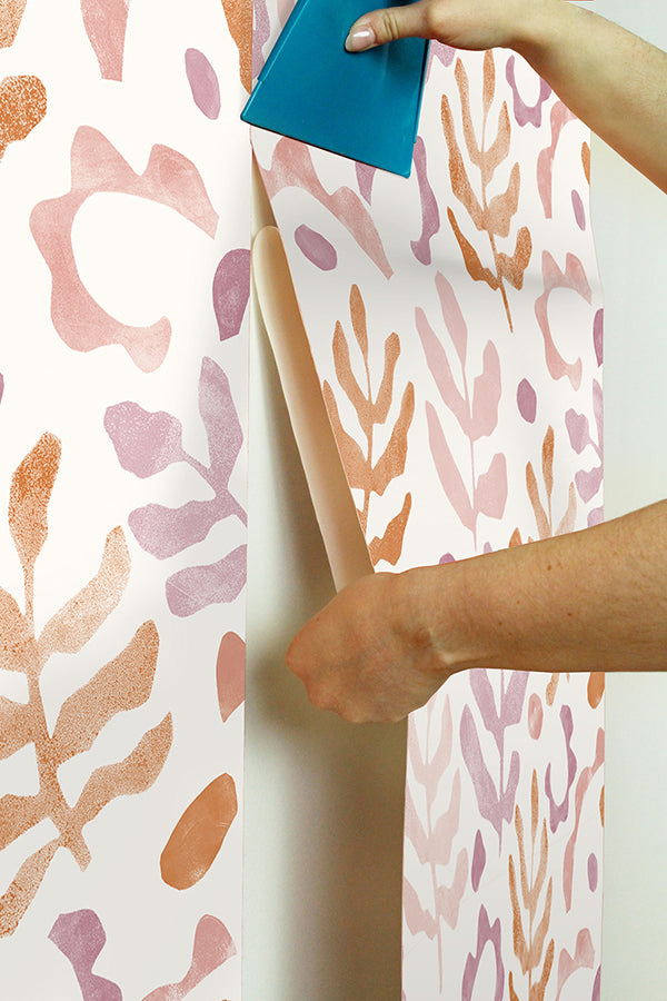Berry Mira Peel and Stick Wallpaper  | Brewster Wallcovering - The WorkRm