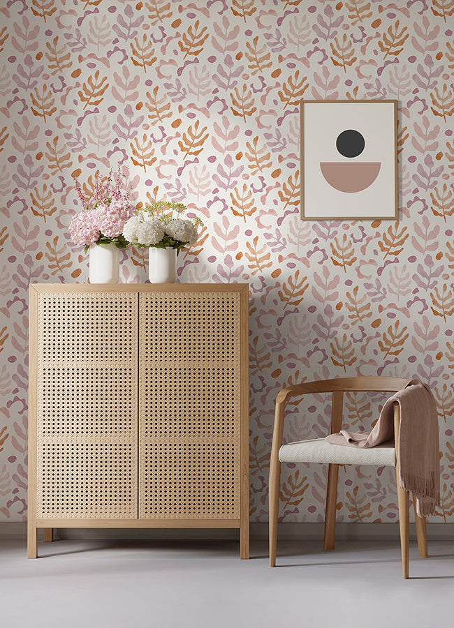 Berry Mira Peel and Stick Wallpaper - Brewster Wallcovering