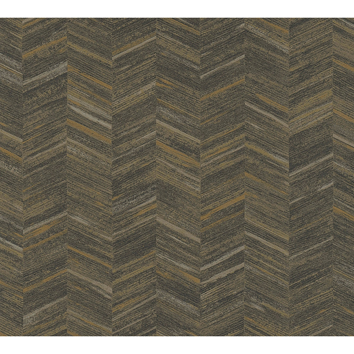 Picture of Tatlin Brown Chevron Wallpaper