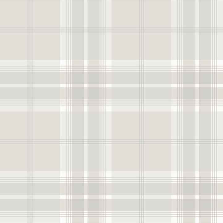 Sala White Plaid Wallpaper - York Wallcoverings - 2980-92123