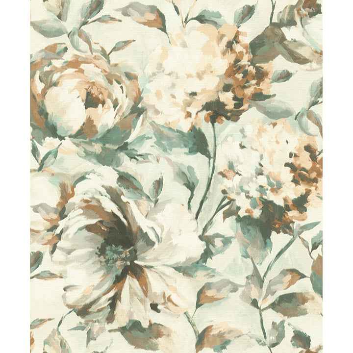 Attia Light Blue Floral Wallpaper - York Wallcoverings - 2980-485134