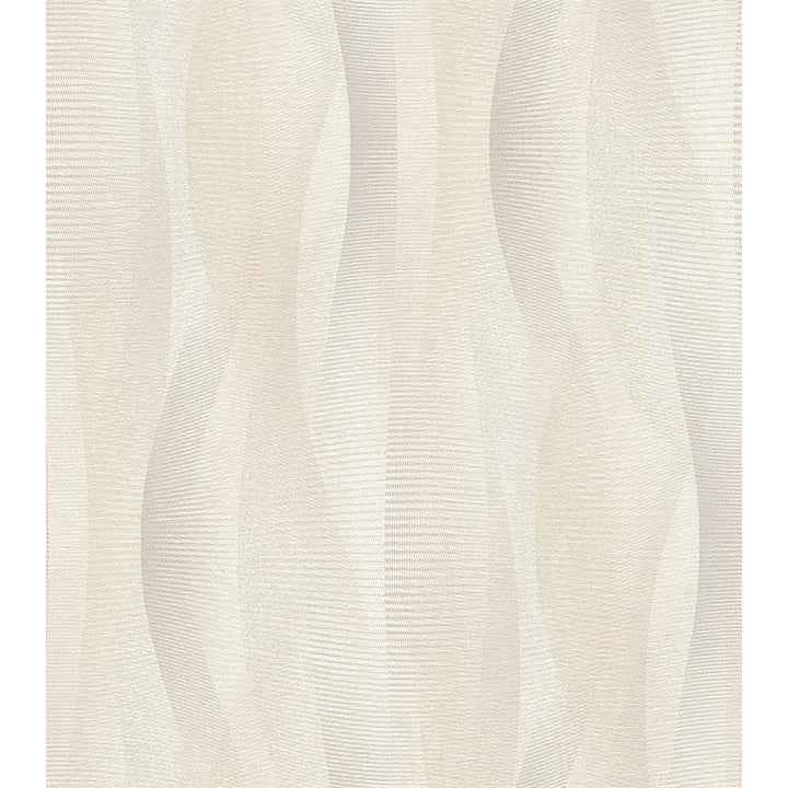 Currin Neutral Wave Wallpaper - York Wallcoverings - 2980-651515