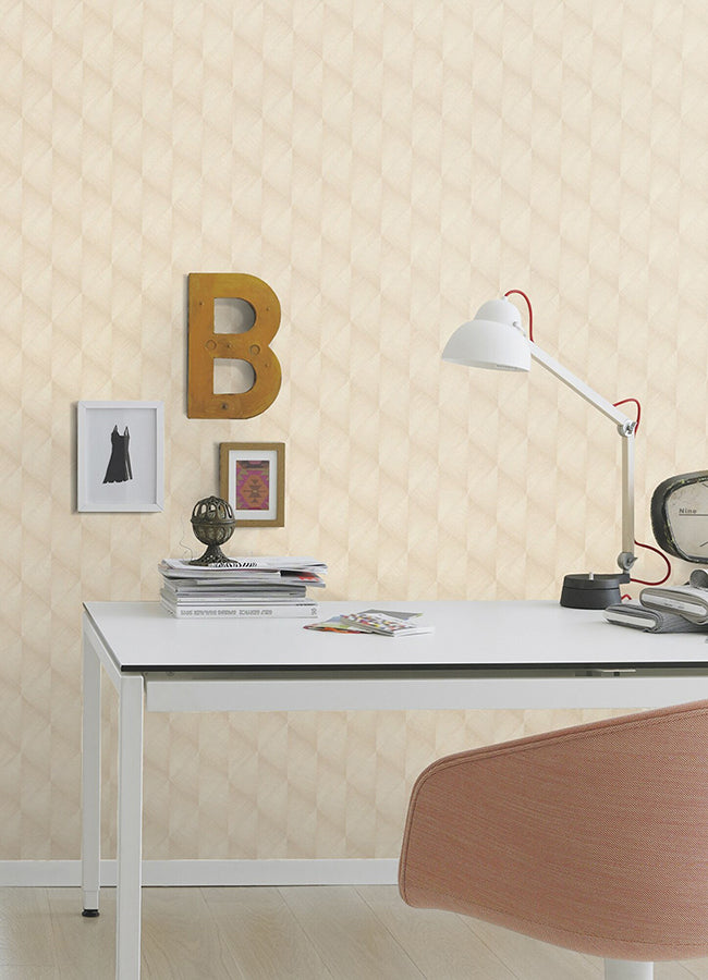 Miro Taupe Geo Wallpaper  | Brewster Wallcovering - The WorkRm