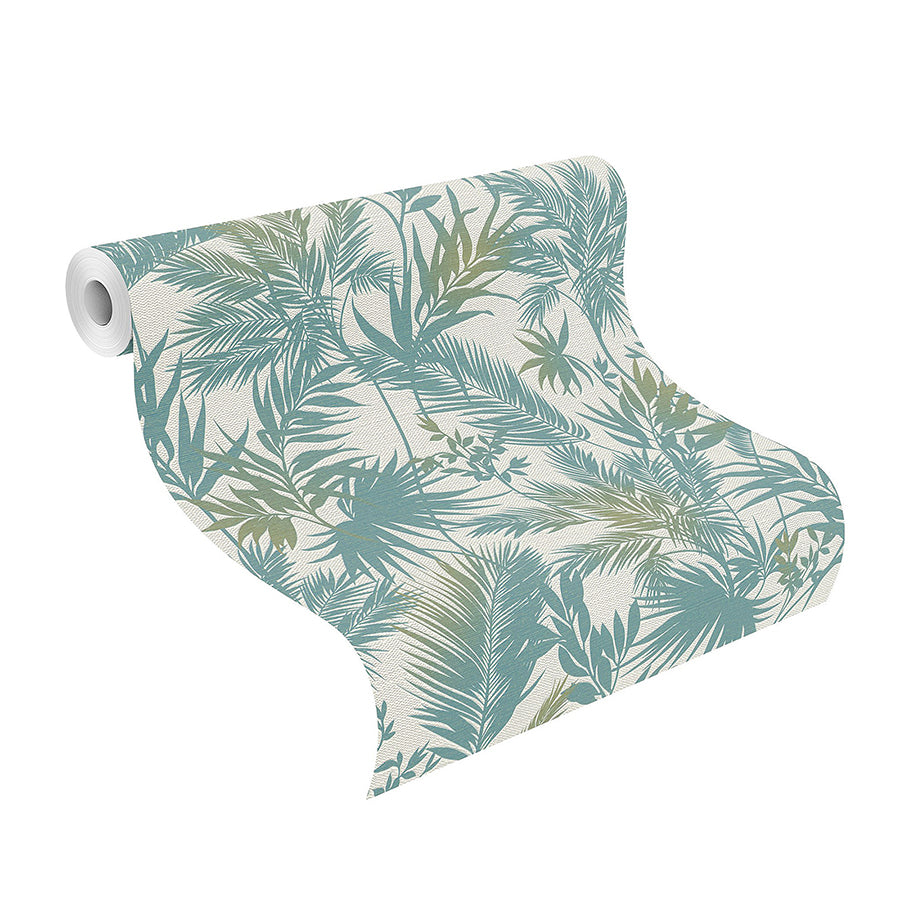 saura-teal-frond-wallpaper-york-wallcoverings-2980-704112 - York Wallcoverings Wallpaper