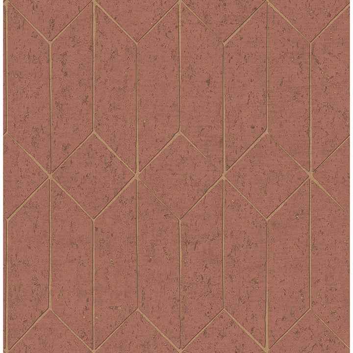 Hayden Raspberry Concrete Trellis Wallpaper - York Wallcoverings - 4125-26703 - York Wallcoverings Wallpaper